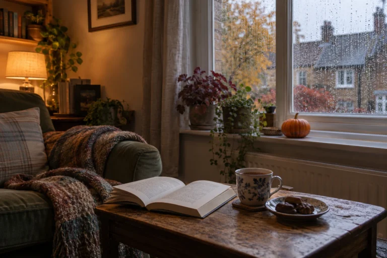 A Quiet Halloween at Home: Books, Rain, and Something Sweet